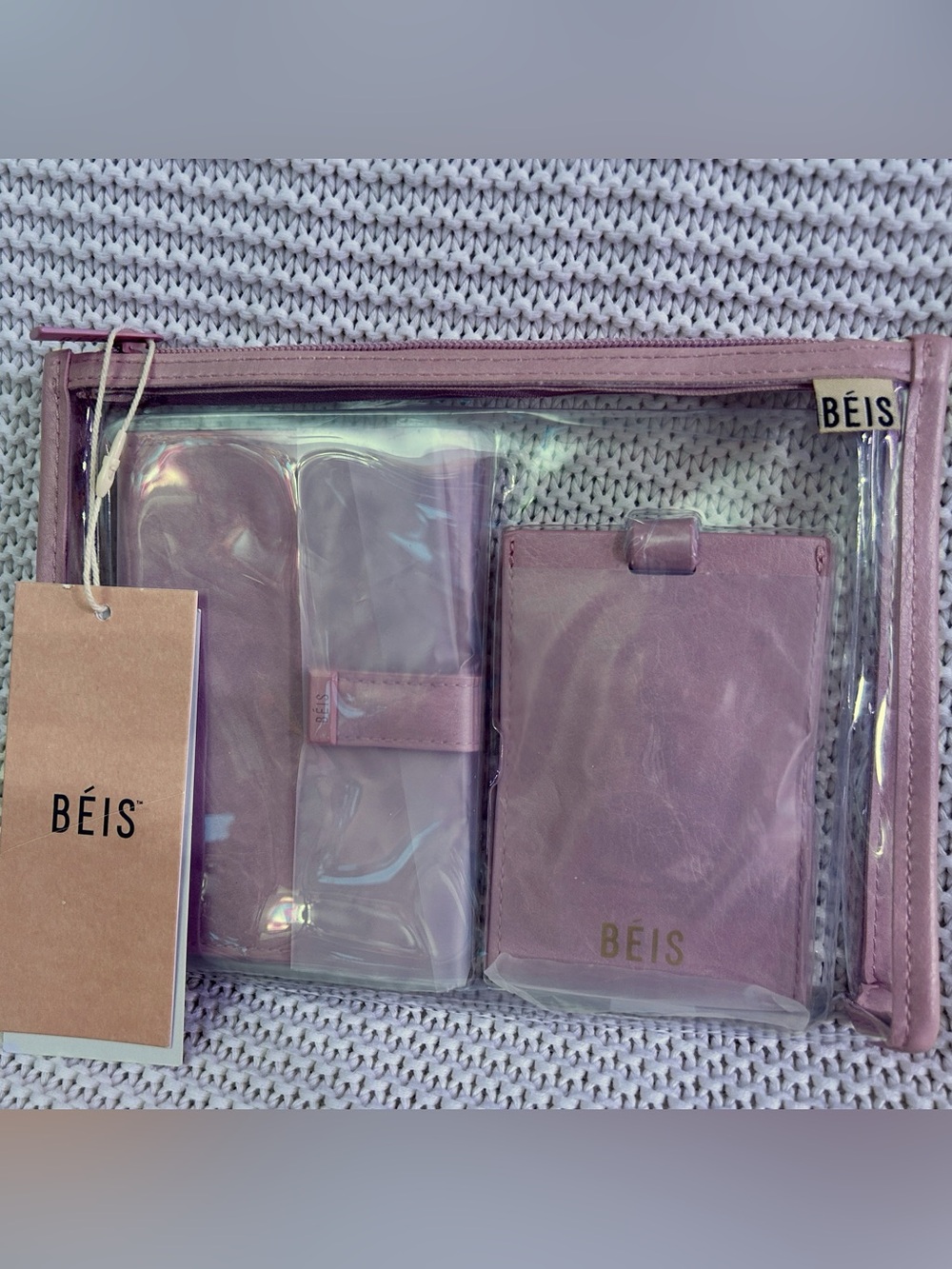 NWT BÉIS Passport & Luggage Tag Set